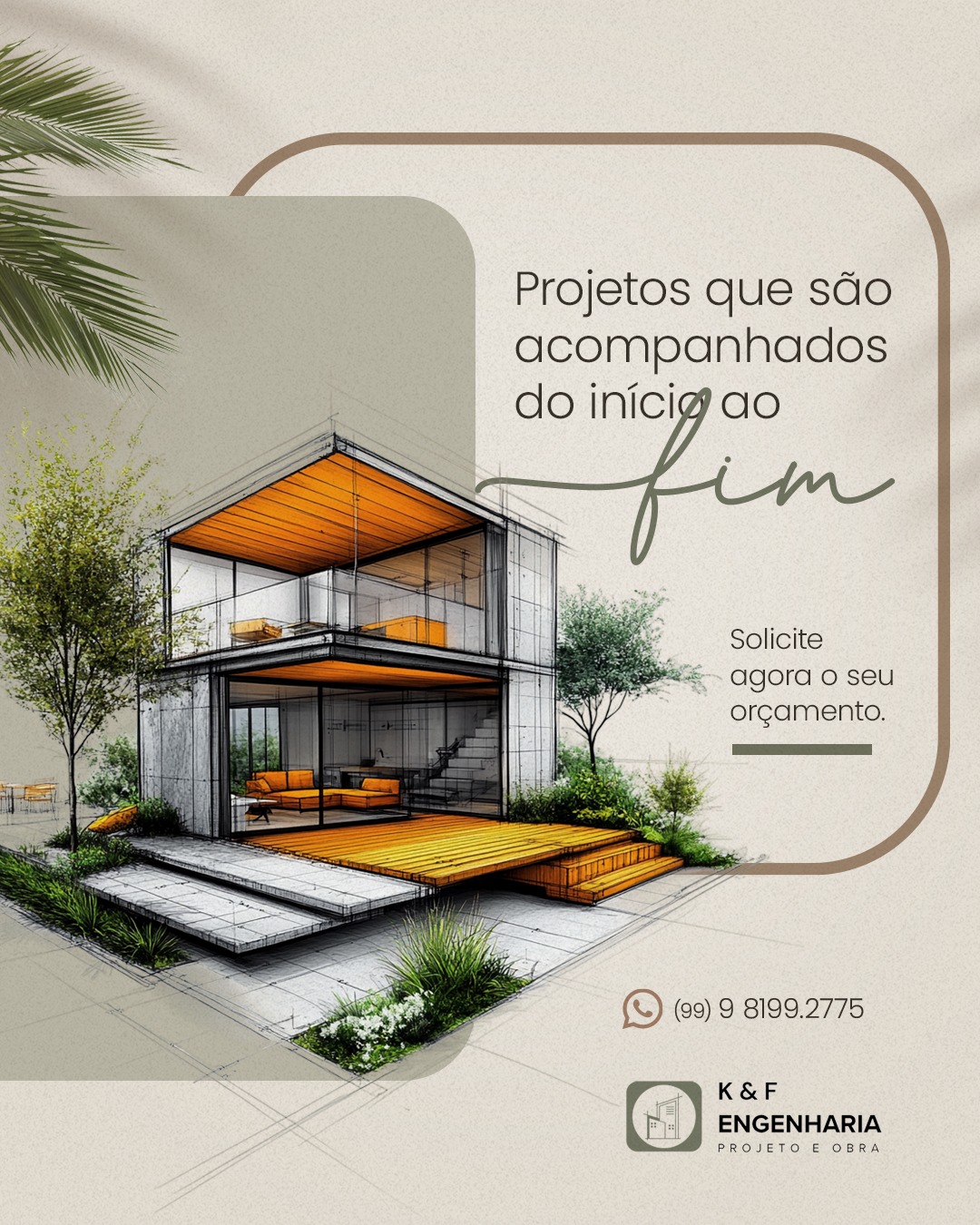 Criativo da K&F Engenharia, Projeto & Obra