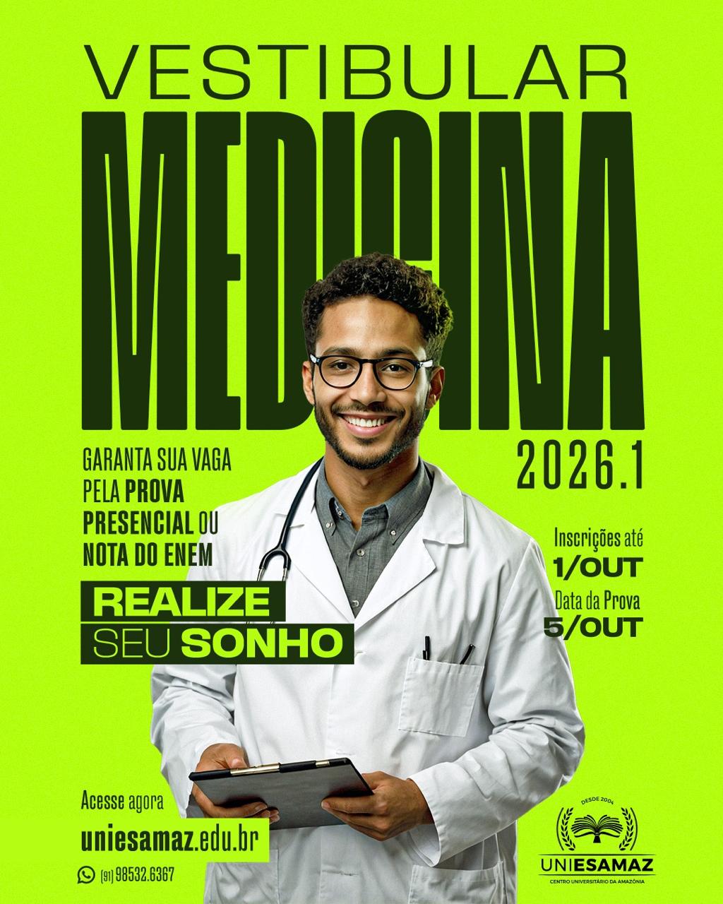 Criativo da UniEsamaz, Vestibular Medicina · Variante